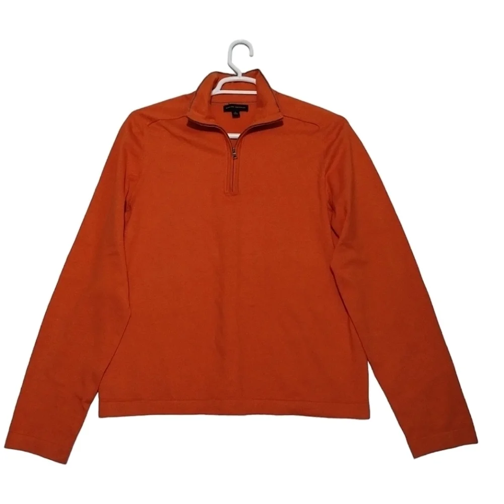 Banana Republic Silk Blend 1/4 Zip Pullover Knit Long‎ Sleeve
